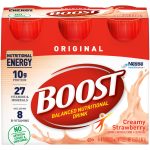 NESTLE HEALTHCARE NUTRITION Boost® Original Strawberry Balanced Nutritional Drink, 8-ounce Bottle 00041679676363