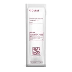 SKLAR Dukal Povidone-Iodine Impregnated Swabstick, 4 Inch 96-7035