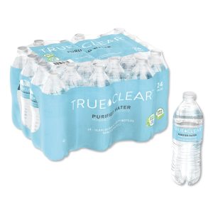 ESSENDANT CO/UNITED STATIONERS True Clear® Purified Water, 16.9-ounce bottle TCLTRC05L24CT