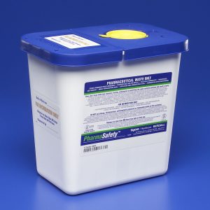 CARDINAL PharmaSafety™ Pharmaceutical Waste Container, 2 Gallon, 10 x 10½ x 7¼ Inch 8820