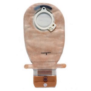 COLOPLAST Assura® Original Two-Piece Opaque Ostomy Pouch, 40 mm Flange, Green Color Match 15954