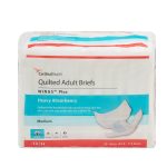CARDINAL Wings™ Plus Quilted Heavy Absorbency Incontinence Brief, Medium 66033