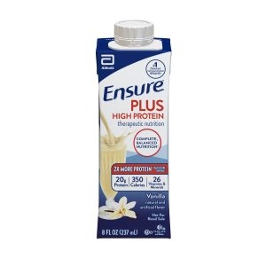 ABBOTT NUTRITION Ensure® Plus High Protein Therapeutic Nutrition Shake, Vanilla, 8-ounce carton 68234
