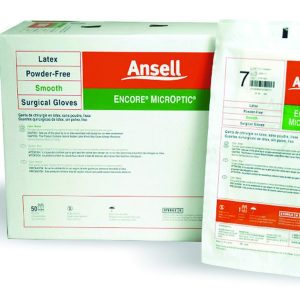 ANSELL Encore® Latex Micro Surgical Glove, Size 9, Brown 5787007