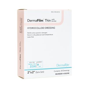 SION BRANDS LLC DermaFilm® Hydrocolloid Dressing, 2 x 2 Inch 00229E