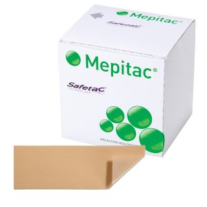 MOLNLYCKE Mepitac® Silicone Medical Tape, 8/10 Inch x 3-1/3 Yard 298300