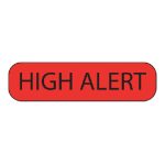 PDC HEALTHCARE MedVision® "High Alert" Label, 1-7/16 x 3/8 Inch MV02FR6981