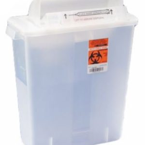 CARDINAL SharpStar™ In-Room™ Multi-purpose Sharps Container, 3 Gallon, 16½ x 13¾ x 6 Inch 8536SA