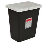 CARDINAL SharpSafety™ RCRA Waste Container, 8 Gallon, 15-1/2 Inch x 17-3/4 x 11 Inch 8607RC