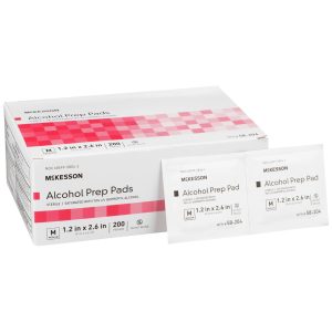 MCKESSON BRAND McKesson 70% Isopropyl Alcohol Prep Pad, Medium 58-204