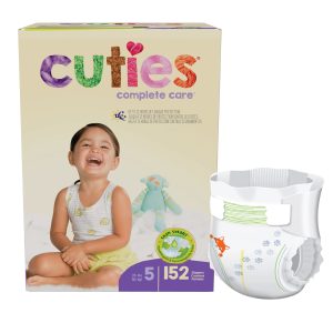 FIRST QUALITY PRODUCTS LLC Cuties® Complete Care Diaper, Size 5 CCC15