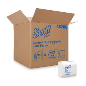 KIMBERLY CLARK Scott® Control Hygienic High-Capacity Toilet Tissue 48280