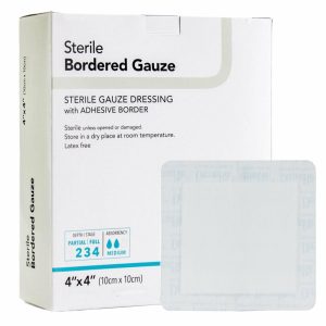SION BRANDS LLC DermaRite® Adhesive Dressing, 4 x 4 Inch, White 00255