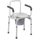 MABIS HEALTHCARE Mabis® Drop-Arm Steel Commode 520-1213-1900