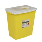 CARDINAL SharpSafety™ Chemotherapy Waste Container, 12 Gallon, 18¾ x 18¼ x 12¾ Inch 8934