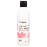 MCKESSON BRAND McKesson Rinse-Free Shampoo and Body Wash, 8 oz Bottle 53-27913-8