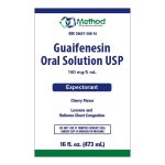 Method Pharmaceuticals Guaifenesin Liquid, 16-ounce bottle 58657050816