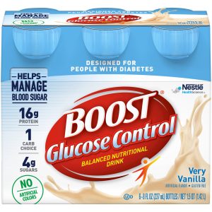 NESTLE HEALTHCARE NUTRITION Boost® Glucose Control Vanilla Balanced Nutritional Drink, 8-ounce Bottle 00041679157800