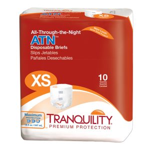PRINCIPLE BUSINESS ENTERPRISES Tranquility® ATN Maximum Protection Incontinence Brief, Extra Small 2183