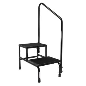 MCKESSON BRAND McKesson Step Stool with Handrail, 600-lb. Weight Capacity, Two-Step 16-31220