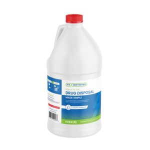 C2R GLOBAL MANUFACTURING Rx Destroyer™ Liquid Drugs Disposal with Hardener Packs, 64 oz. bottle RX64LIQ