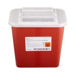 MCKESSON BRAND McKesson Prevent® Sharps Container, 2 Gallon, 10-1/4 x 7 x 10-1/2 Inch 047