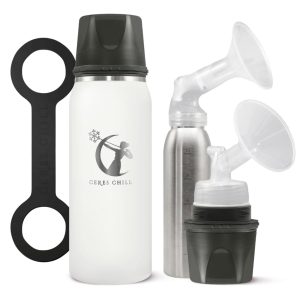 CERES CHILL CO Ceres Chill OG Stainless Steel Breast Milk Chiller Container, White CC-1-BC-L-WH