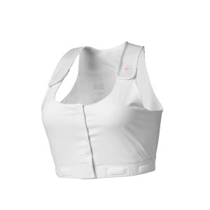 HEART&CORE SPORTS AND MEDICAL LLC heart&core® Larissa Post-Surgical Bra w/ Drainage Bulb Holders, White, 7X-Large HC00001WSQ