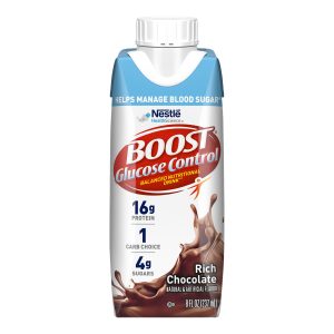 NESTLE HEALTHCARE NUTRITION Boost® Glucose Control Chocolate Balanced Nutritional Drink, 8-ounce Carton 00043900116426