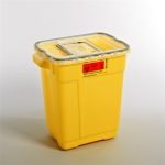 BD™ Chemotherapy Sharps Container, 9 Gallon, 18-1/2 x 17-3/4 x 11-3/4 Inch 305604