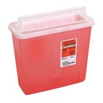 CARDINAL In-Room™ Multi-purpose Sharps Container, 1-1/4 Gallon, 10.75 x 11 x 4.75 Inch 851301