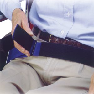 SkiL-Care™ Patient Release Wheelchair Safety Belt, 2 x 37 Inch, Blue 701030